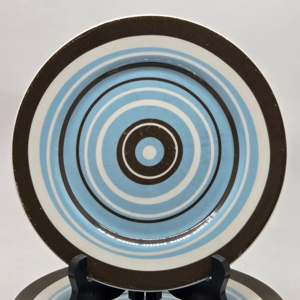 Jonathan Adler Happy Home Set Of 3 Circles And Stripes 8 1/4